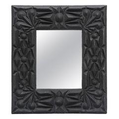Composition Faux Tramp Art Mirror