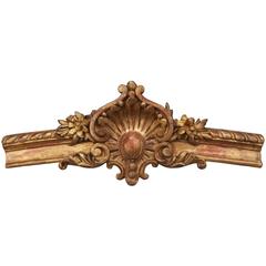 Carved Giltwood Mirror or Panel Fragment 1