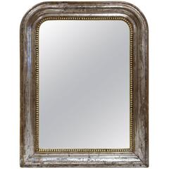 Antique 19th Century French Louis Philippe Silverleaf Mirror