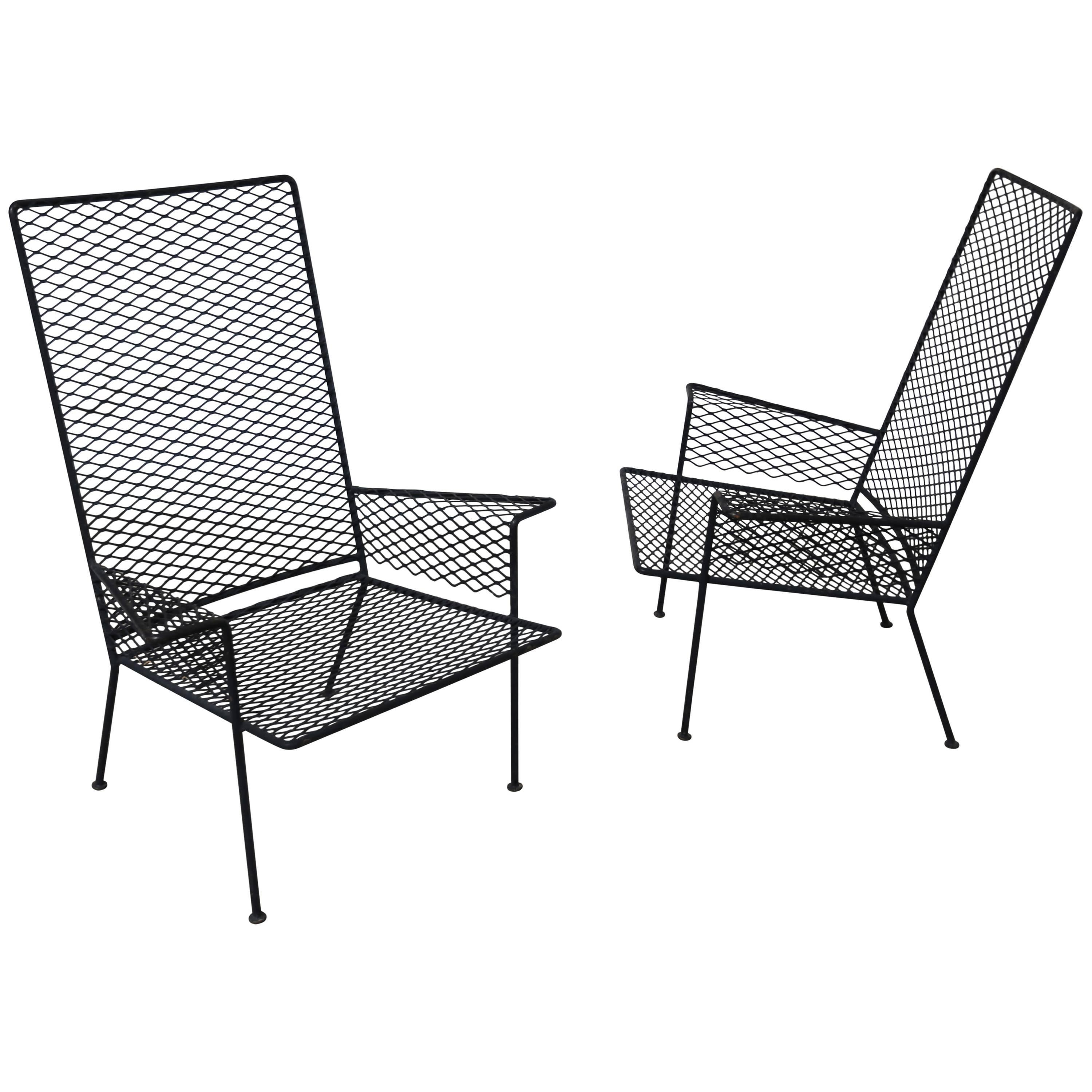 Pair of Expanded Metal Chairs by Hendrik Van Keppel & Taylor Green