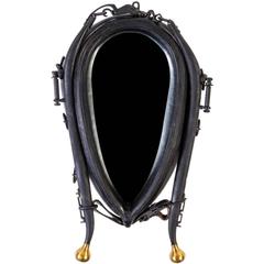 Two Horse Collar Mirrors of Similar Form 9