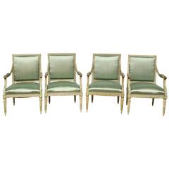 18th Century Louis XVI Fauteuils, Set of Four or Two Pairs