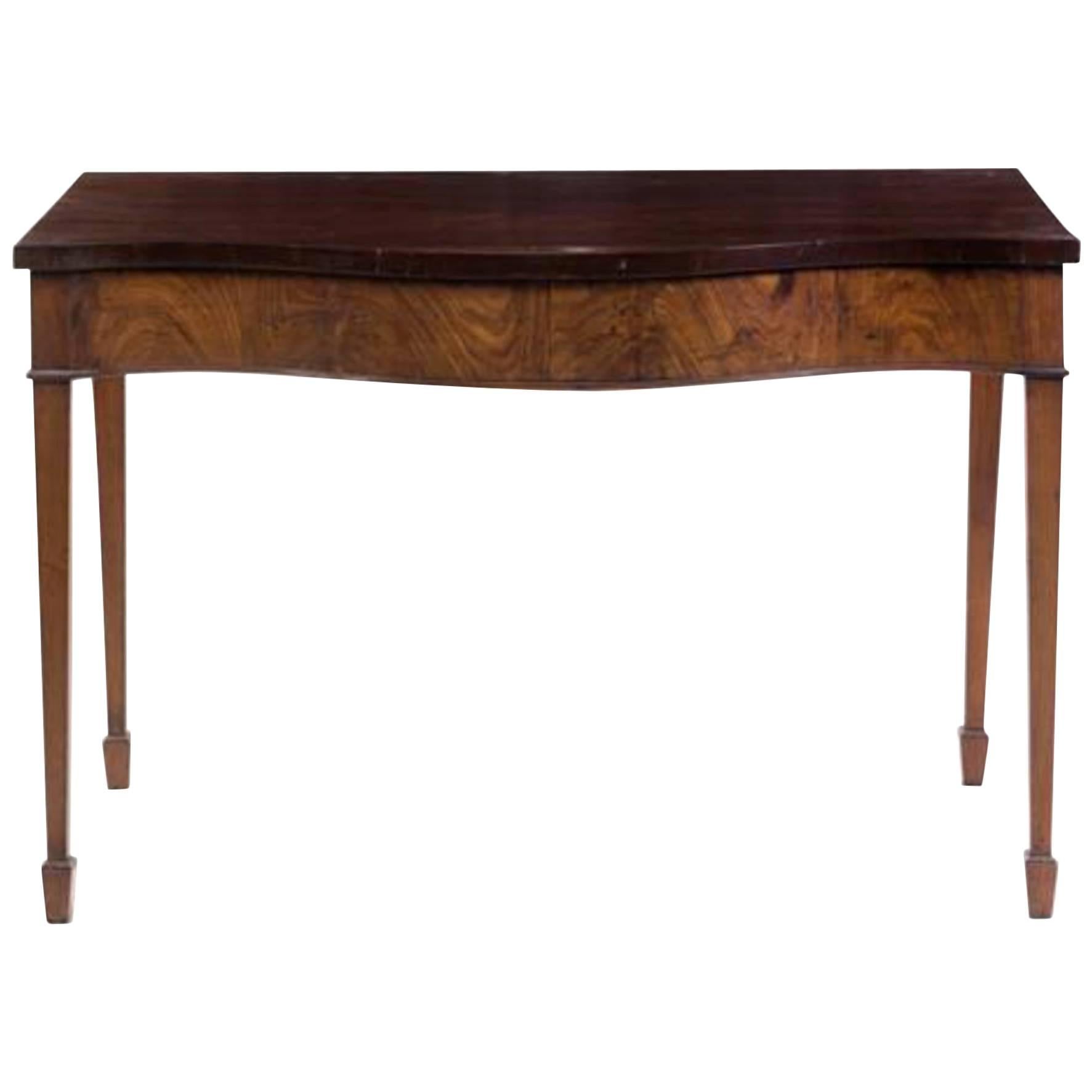 Table console en acajou de style George III, fin du XVIIIe siècle