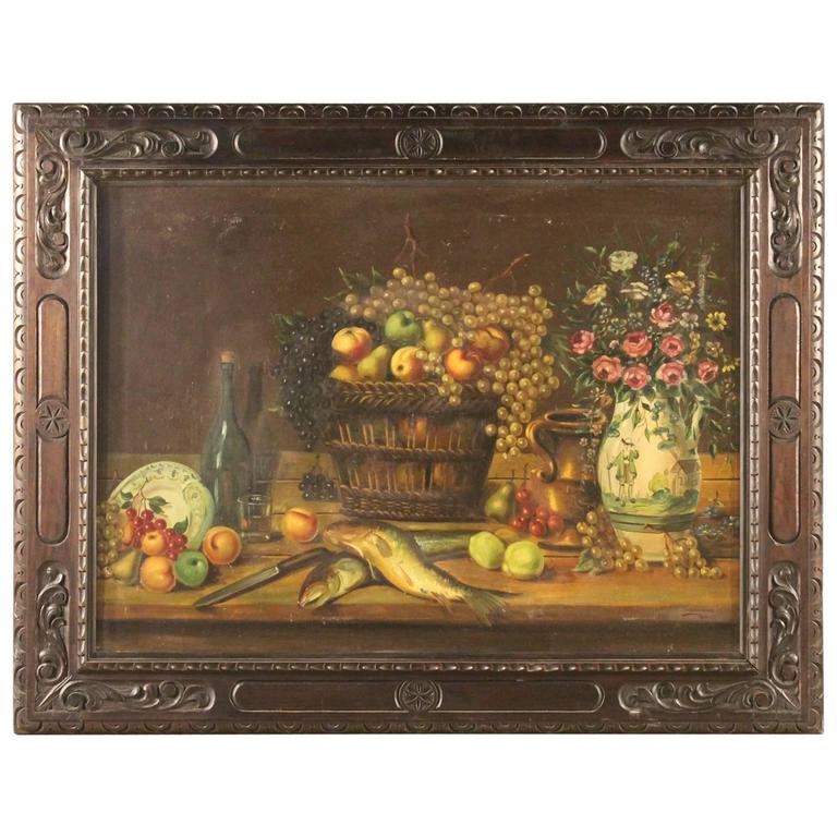 20th Century Spanish Signed Painting For Sale at 1stDibs
