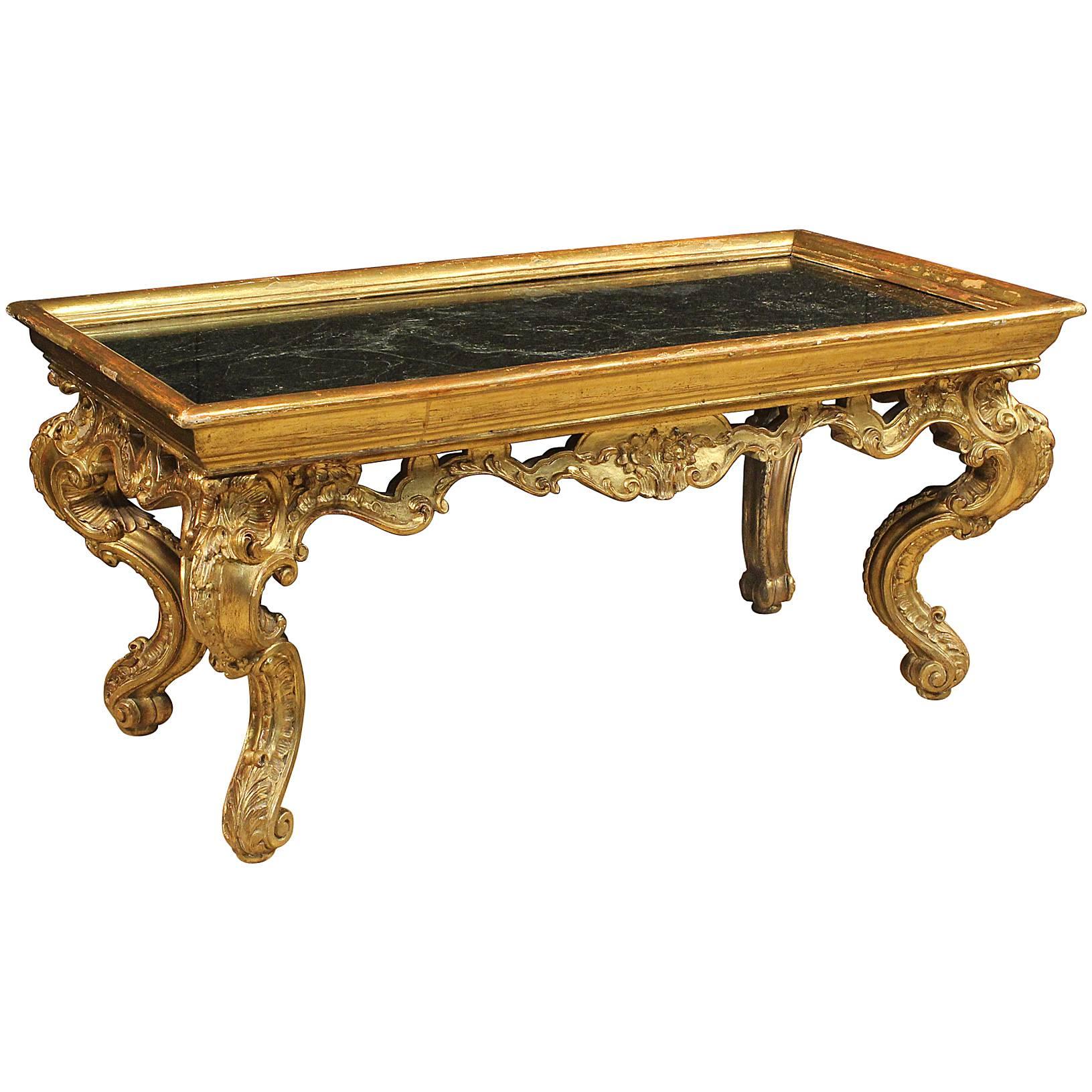 20th Century French Golden Coffee Table