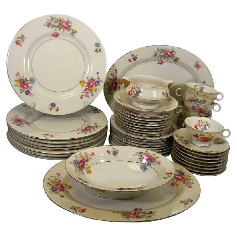 Haviland China, New York Pasadena Pattern 44-Piece Set Service for Eight For Sale