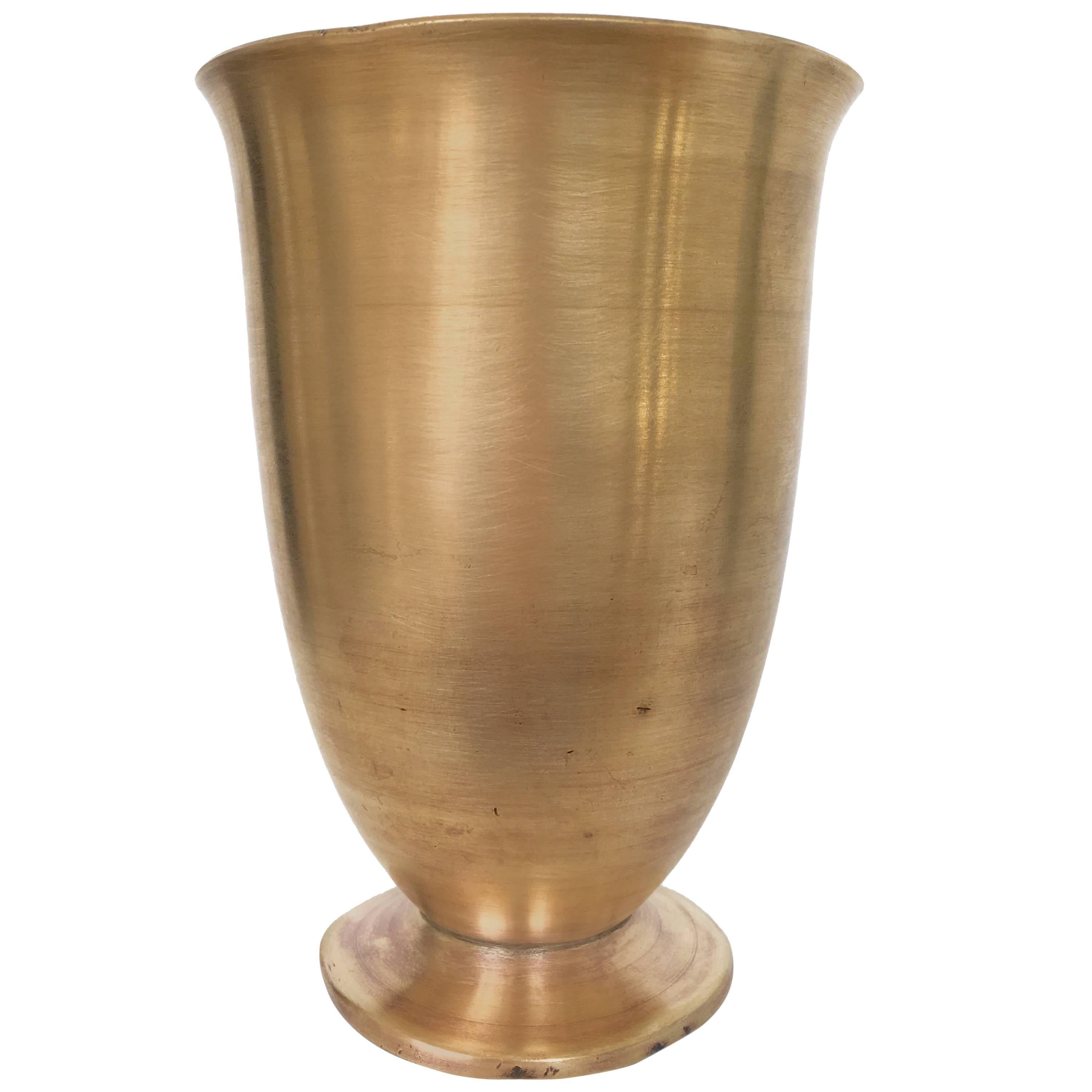 Just Andersen Bronze Vase, Signed For Sale