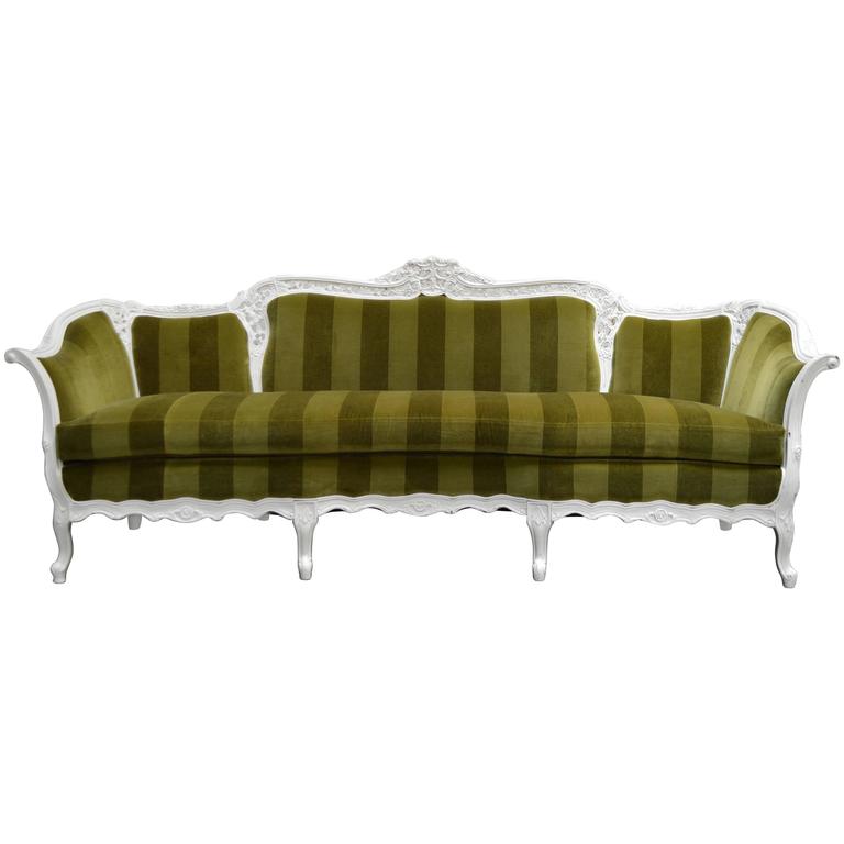 Antique Hollywood Regency Rococo Style Sofa For At 1stdibs Antique Hollywood Regency Rococo Style Sofa For