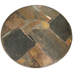 Landscape Coffee Table with Slate and Stones by Paul Kingma, circa 1980