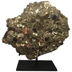 Pyrite Mineral Specimen, Custom Mounted from Spain ‘Also Known as Fool's Gold’
