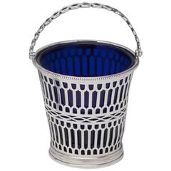George III Antique English Silver Sugar Basket