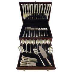 English Onslow by CJ Vander Sterling Silver Dinner Flatware Set 12 Service 74 Pc