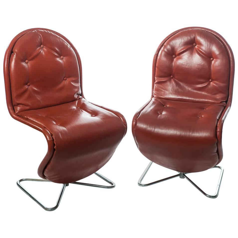 Pair of Easy Chairs by Verner Panton