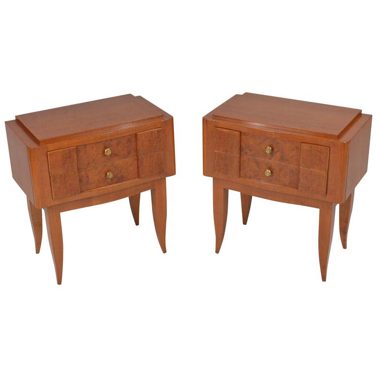 Art Deco Bedside Tables at 1stdibs