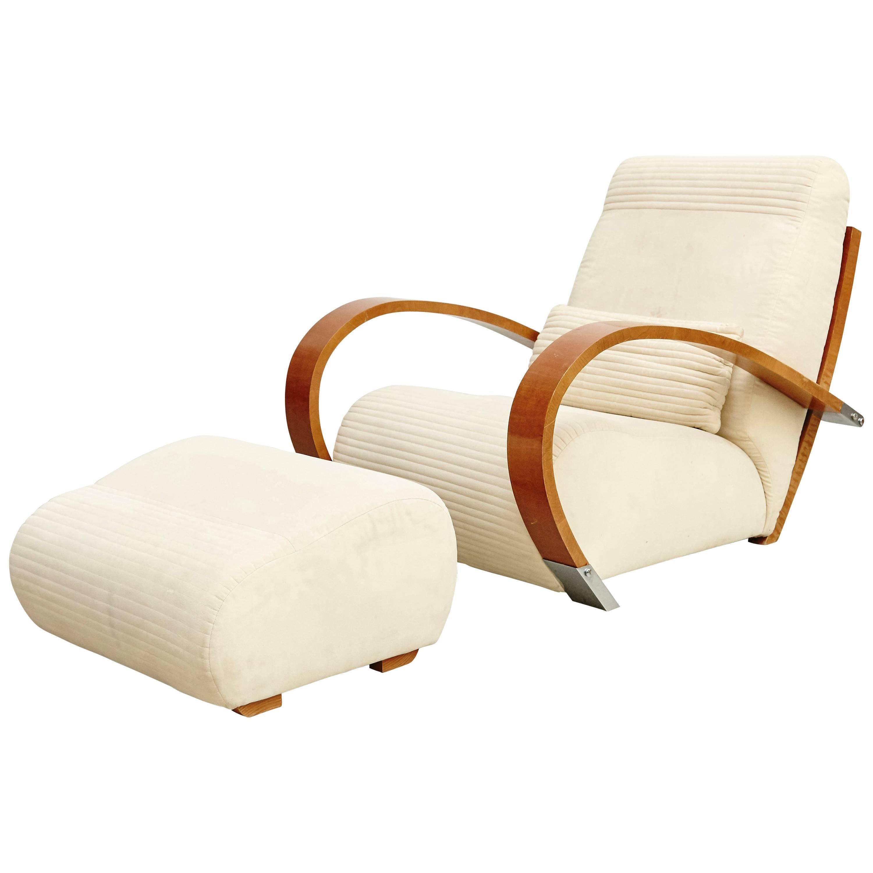 'Casablanca' Armchair and Footrest by Jaime Tresserra, circa 1987