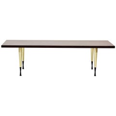 Walnut and Brass Coffee Table from NK