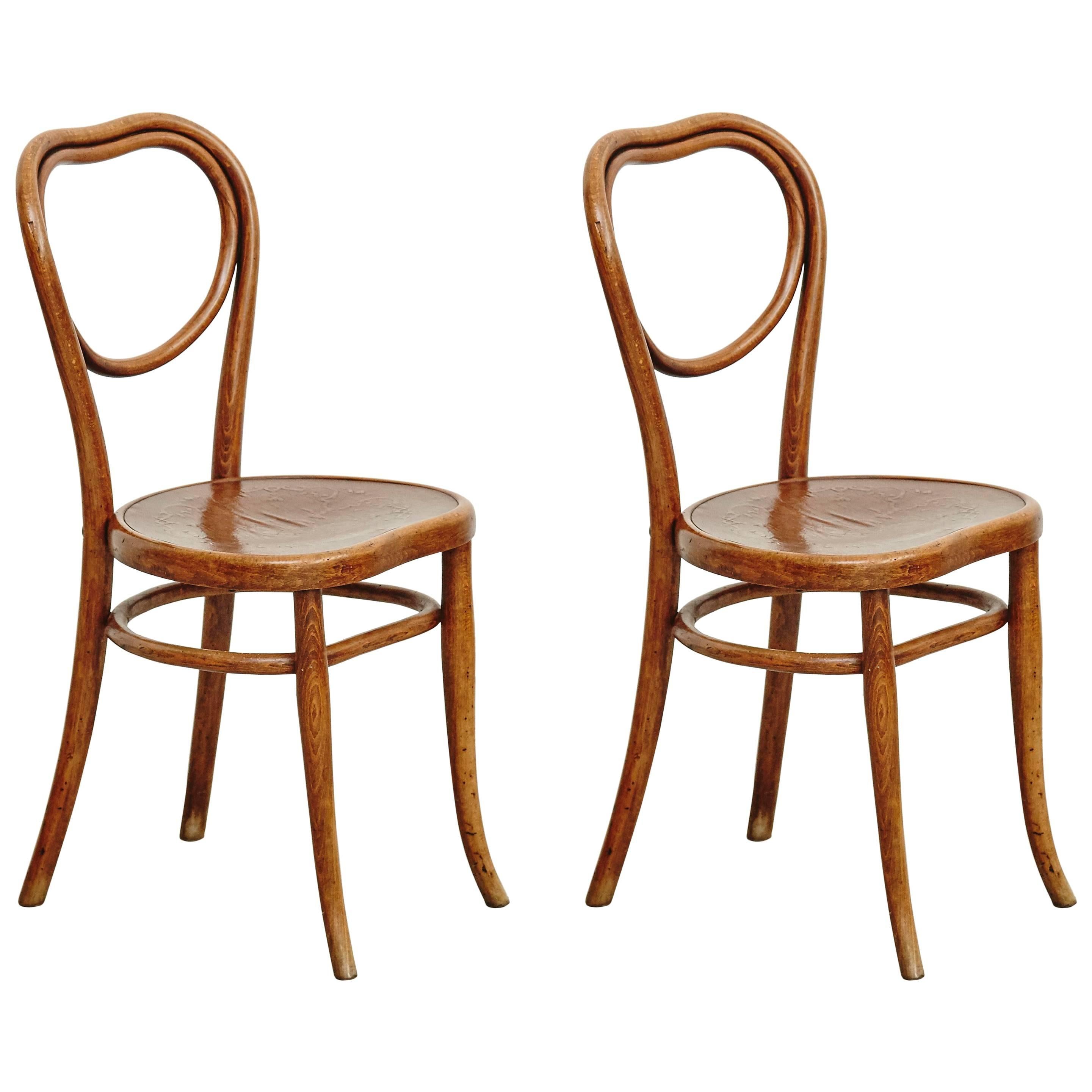 Pair of Thonet Chairs for Thonet, circa 1920