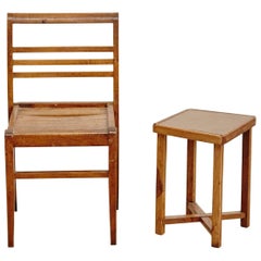 Set of Chair and Table by Rene Gabriel, circa 1940