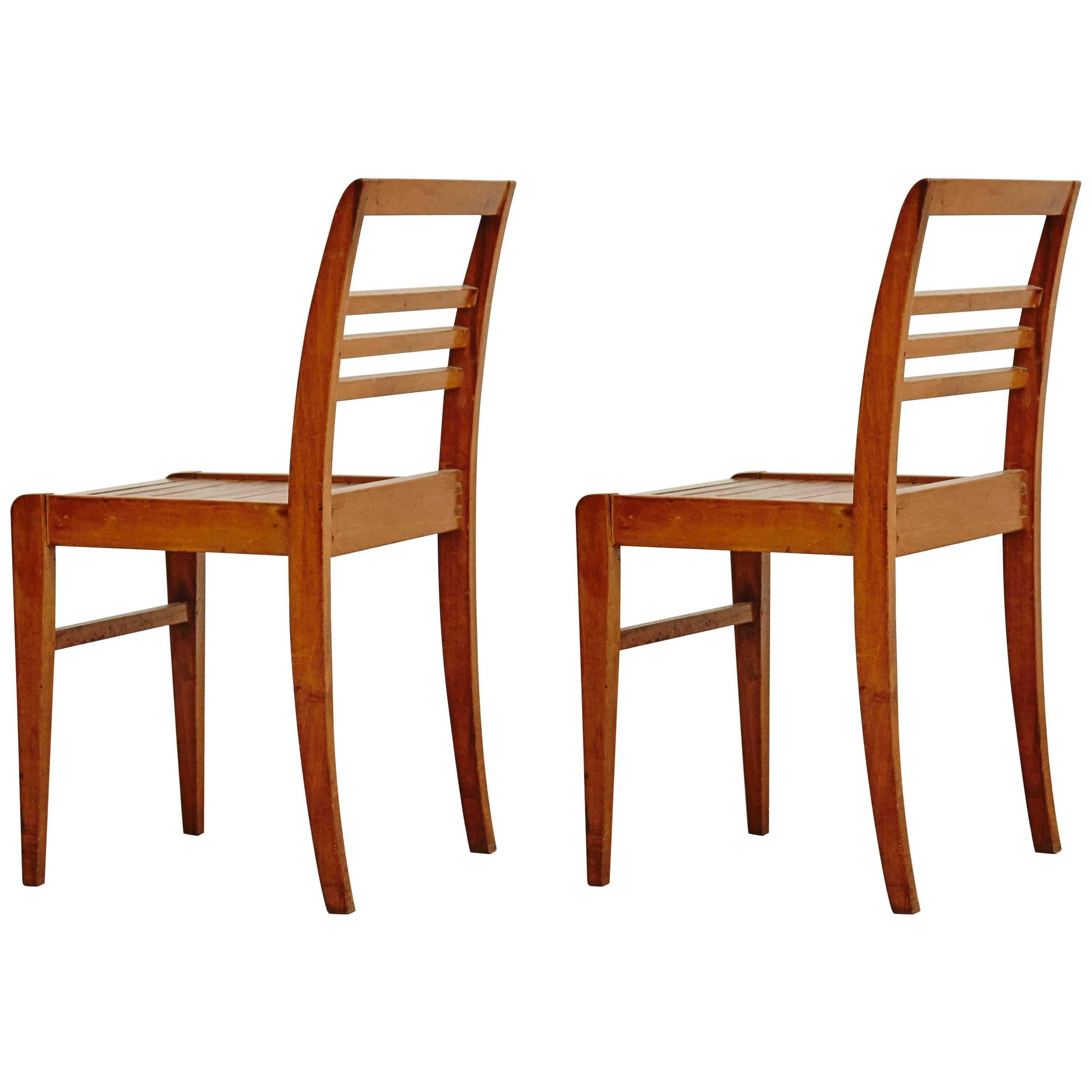 Pair of Chairs by Rene Gabriel, circa 1940