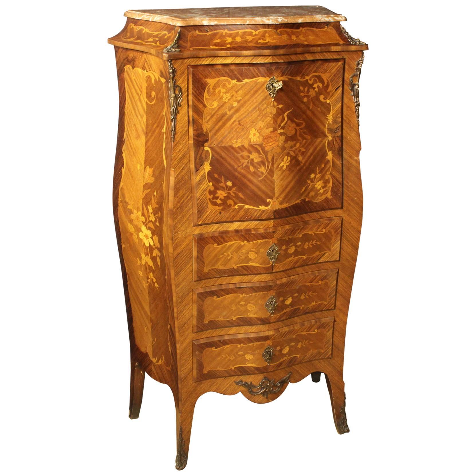 19th Century French Inlaid Secretaire