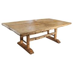 Antique 19th Century Pegged French Dining Table from the Mountains of Jura