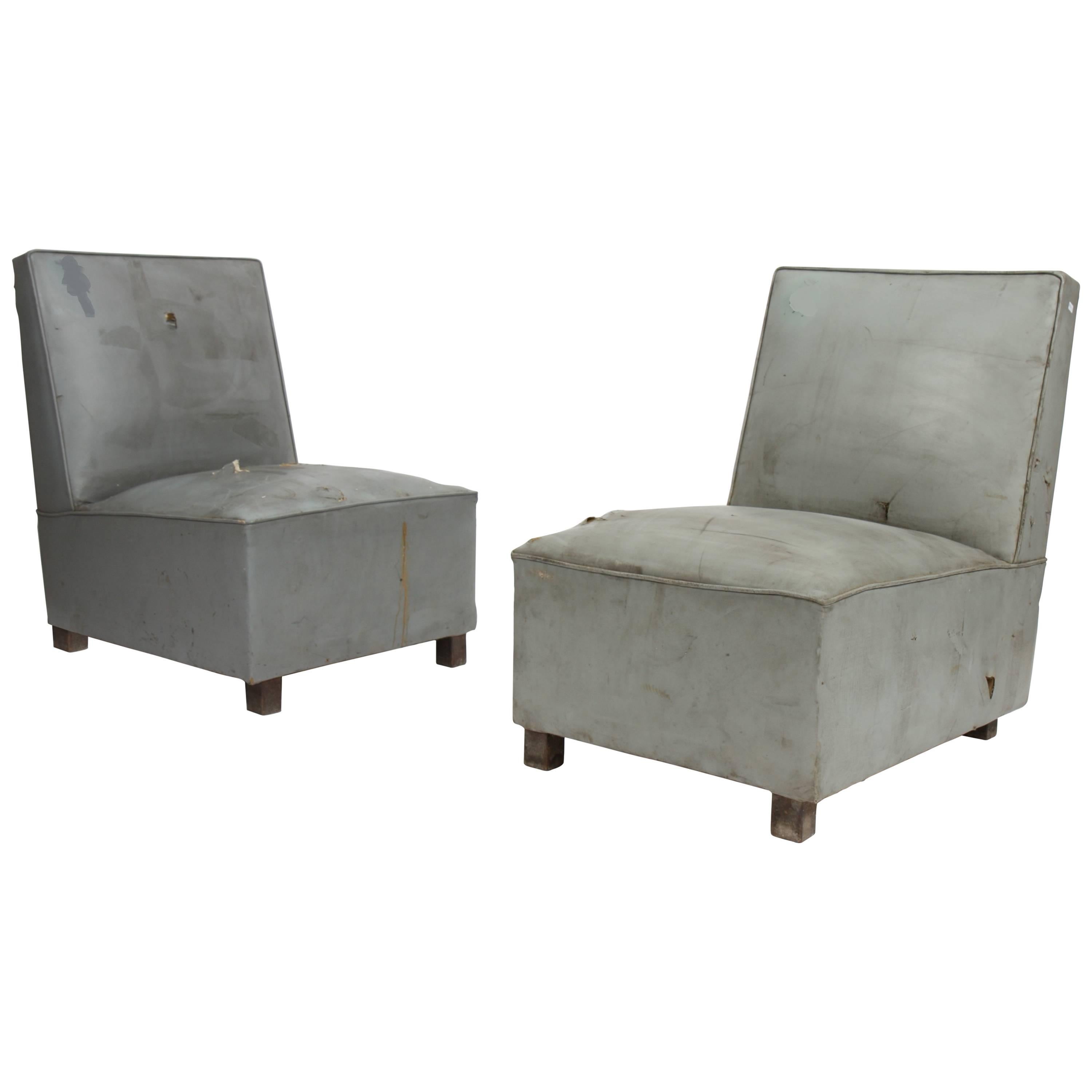 Pierre Jeanneret Exceptional Set of Two Lounge Seats
