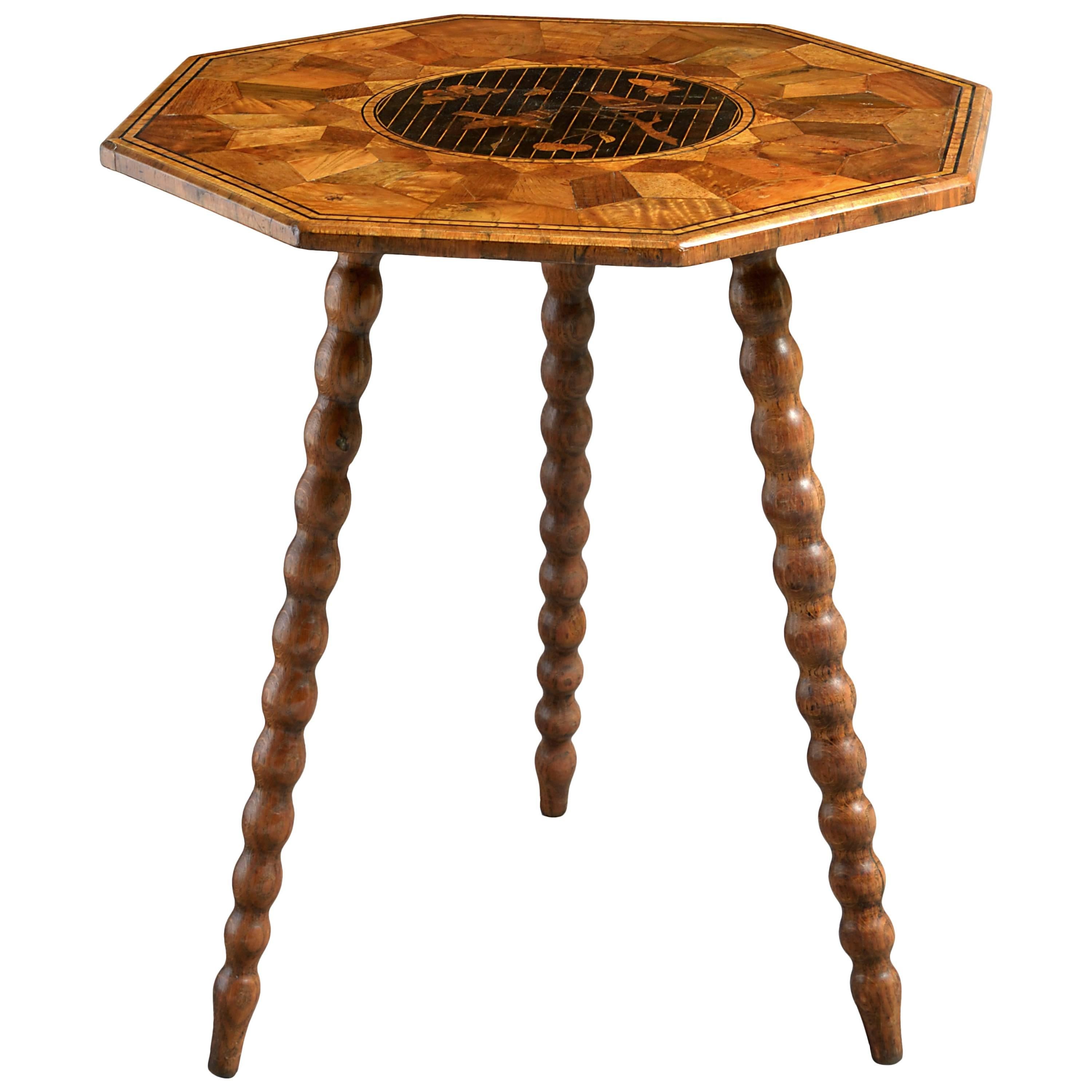 Marquetry Gypsy Table