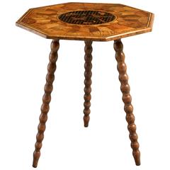 Antique Marquetry Gypsy Table
