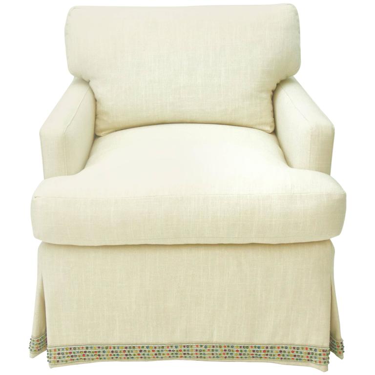 Madison Skirted Club Chair at 1stDibs club chair with skirt, skirted