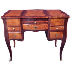 Antique 18th Century French Louis XV Dressing Table, Kingwood, 