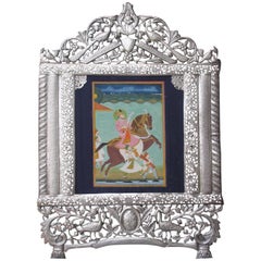 Antique Indian Miniature Painting of Maharana Bhim Singh of Mewar
