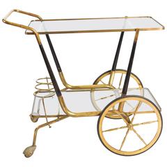 Vintage Italian 1950s Drinks Trolley