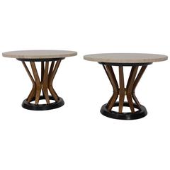 Pair of Sheaf of Wheat Side Tables by Edward Wormley for Dunbar