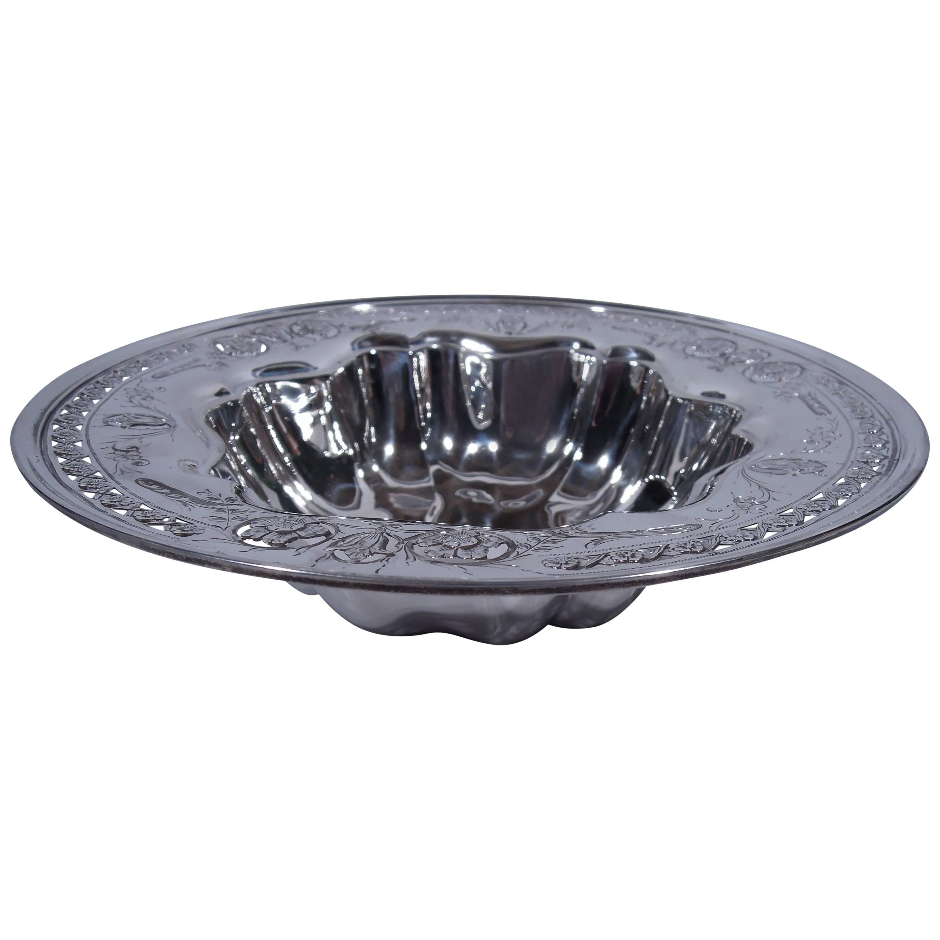 American Art Nouveau Sterling Silver Bowl