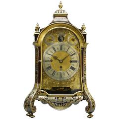 Antique Early German Table Clock with Full Calendar