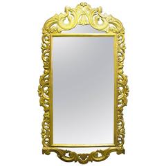 George III Carved Wood Gilt Mirror George III Carved Wood Gilt Mirror