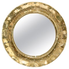 French Modern 'Constellation' Round Mirror by Fitterman - Paris (Dia 25 7/8)