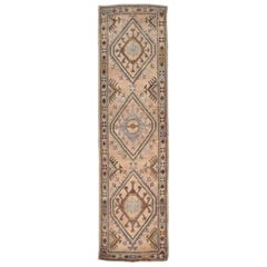 Long Vintage Turkish Runner Rug