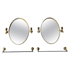 A Pair Of French Lighted Mirrors With Dolphin Design Elegant 1960's Whimsical