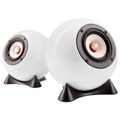 Pair of Handcrafted Porcelain Ball Speakers by Augarten Vienna