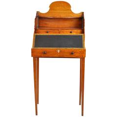 Unusual 19th Century English Satinwood Writing Stand