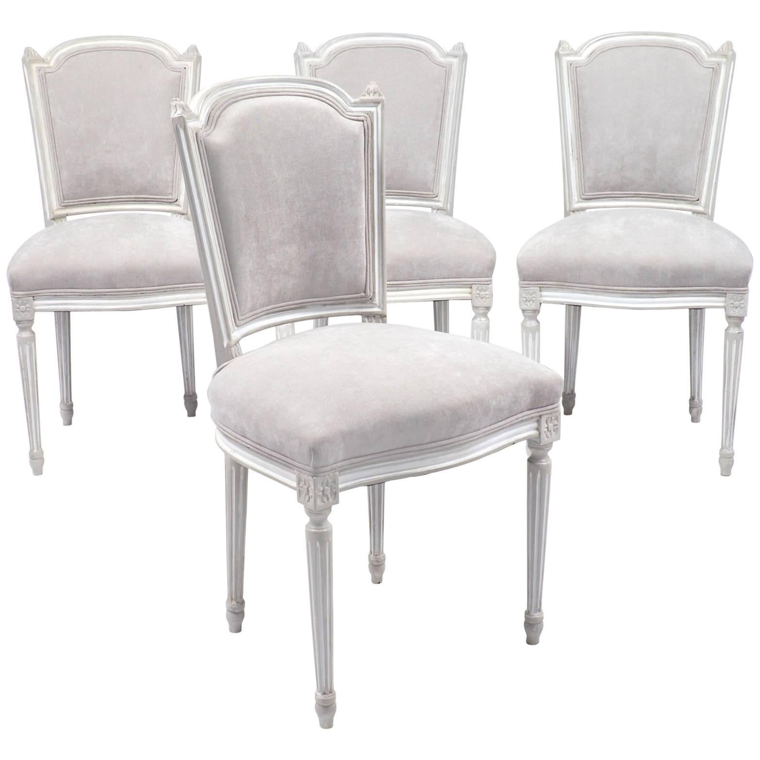 Antique Set of Four Louis XVI Dining Chairs