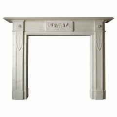 19th Century Regency Reproduction Mantel in Statuary Marble