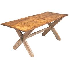 French Antique Harvester Table