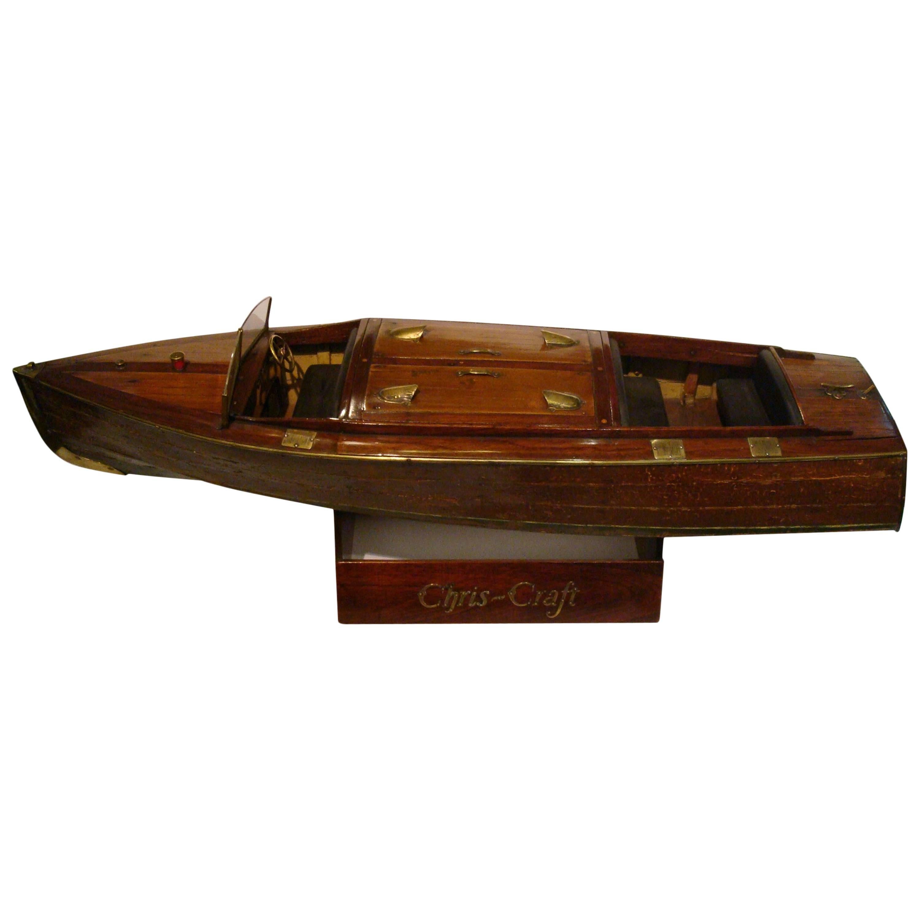 Chris Craft Speedboat Sales Model, circa 1930s Nautical