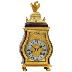 Antique Late 17th Century Boulle Travelling Clock, Ourry à Paris