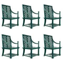 Rare Set of Six Chairs Attributed to Emilio Terry