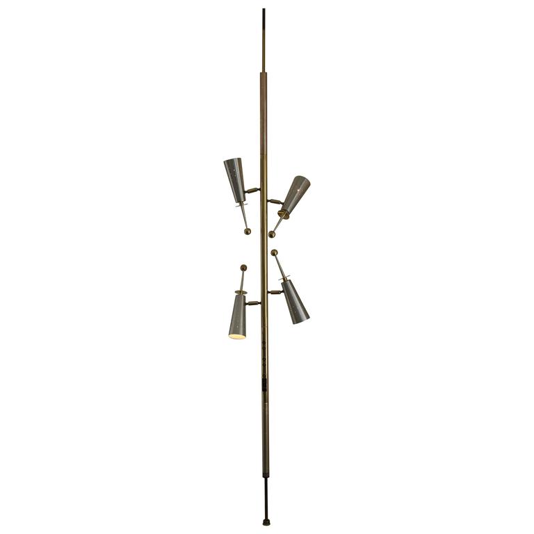 Stiffel Futura Floor To Ceiling Adjule Pole Lamp At 1stdibs Stiffel Futura Floor To Ceiling Adjule Pole Lamp For