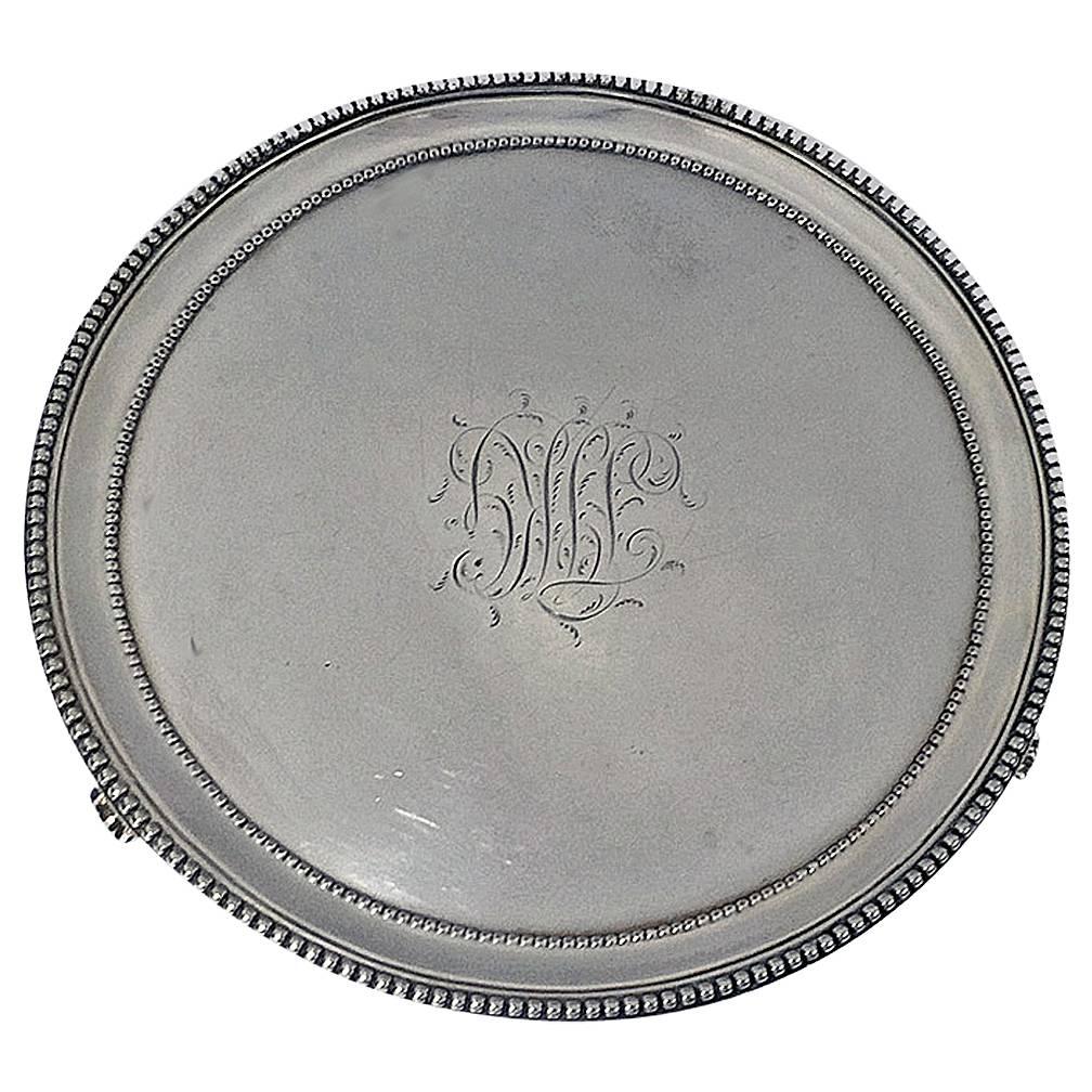 Georgian Silver Salver by Elizabeth Jones, London, 1785