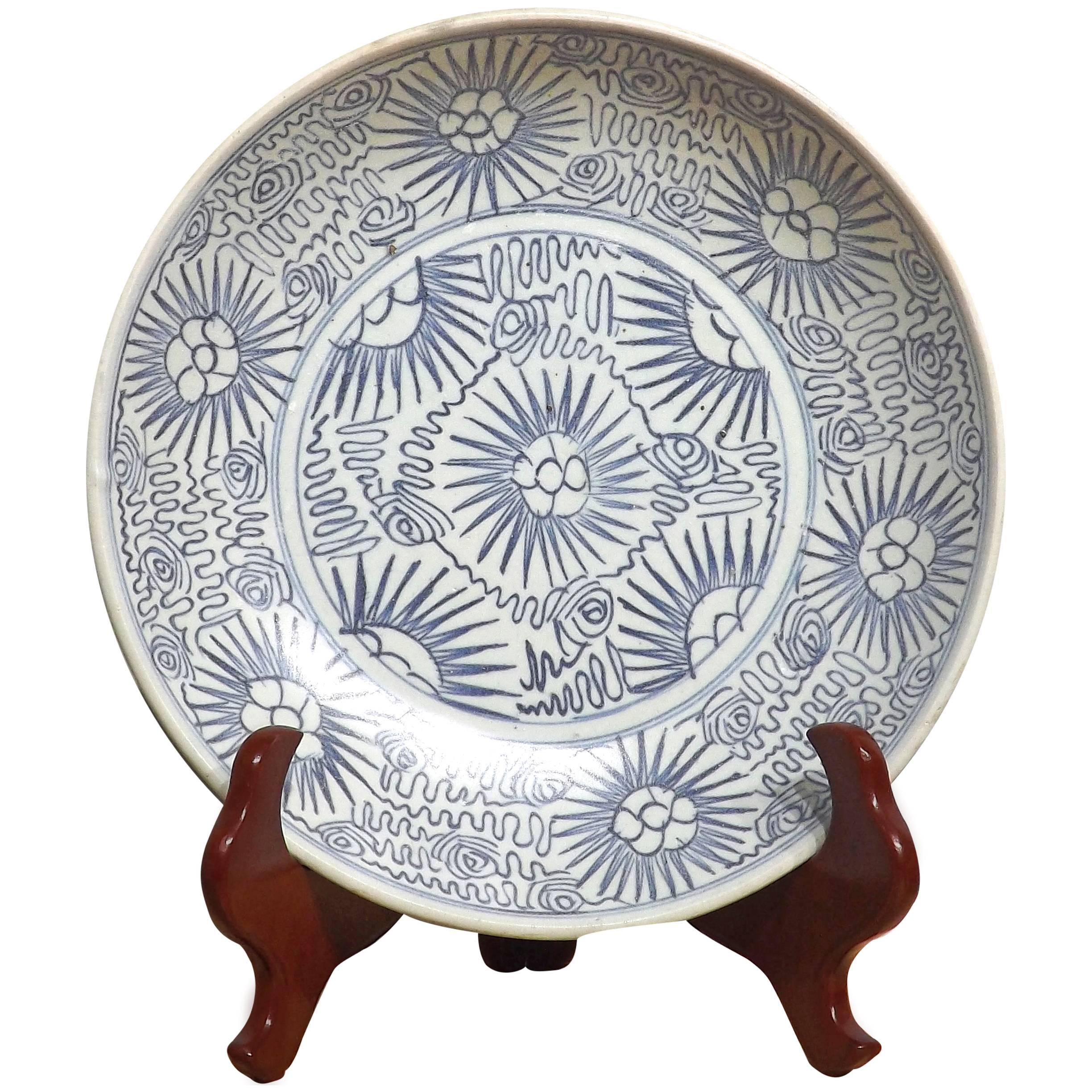 Chinese Qing Period Shipwreck Plate from the 
Diana
